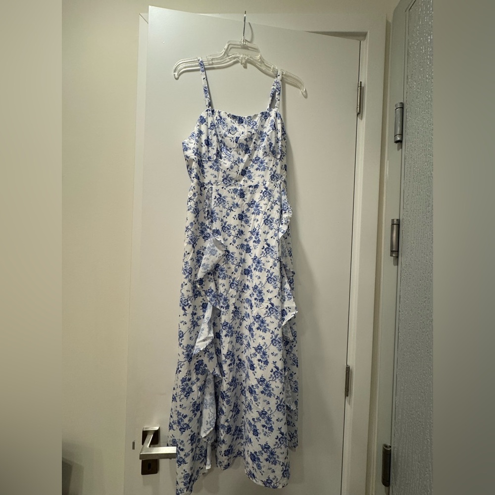 Blue & White maxi summer dress